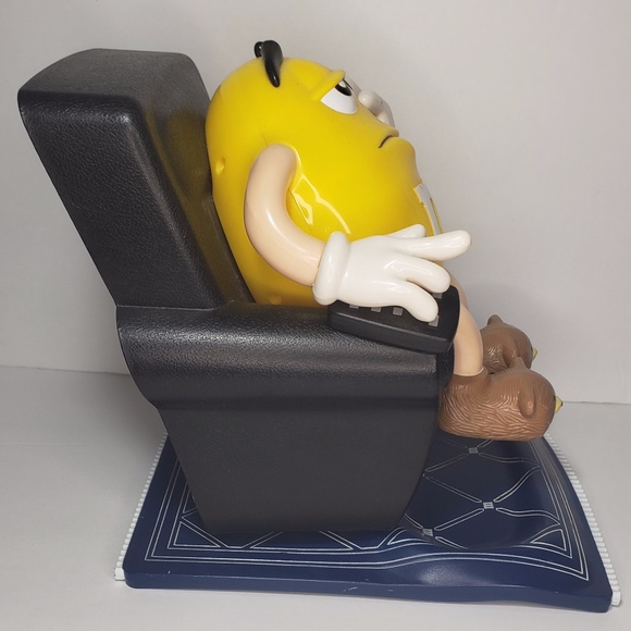 Yellow M&M on Black La-Z-Boy Dispenser - Picture 2 of 9